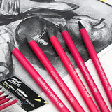 MONT MARTE Woodless Graphite Pencils 6 Piece (HB, 2B, 4B, 6B, 8B and EE), Suitable for Sketching, Drawing and Shading MONT MARTE