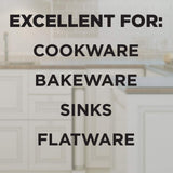 Weiman Stainless Steel Sink and Pots & Pans Cleaner and Polish - 2 Pack Weiman