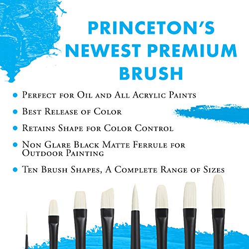 Princeton Aspen, Series 6500, Synthetic Paint Brush for Acrylics and Oils, Professional 4-Piece Set - WoodArtSupply