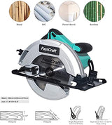 Circular Saw + 3pc 7.25" Blades 21A PEAK GUARANTEED POWER Electric Circular Saw All Industrial & PRO Grade - FastCraft Brand at Costco Fast Craft