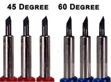 Craft Blades German Carbide Bulk Packs Deep Point (20 Pack - 15 Standard & 5 Deep Point) Bridge Cutters