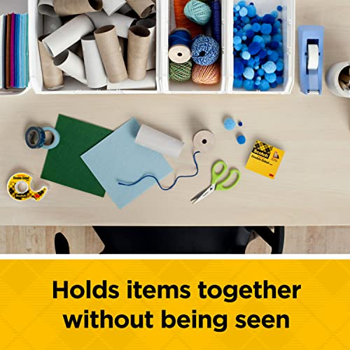 Scotch Double Sided Tape, Trusted Favorite, Engineered for Office and Home Use, 1/2 x 500 Inches, 6 Dispensers/Pack (6137H-2PC-MP) Scotch