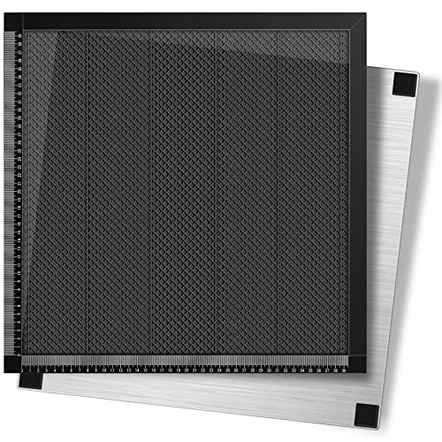 Honeycomb Working Table 17.32 x 17.32 x 0.87 inch Honeycomb Laser Bed with Aluminum Plate Fast Heat Dissipation and Table-Protecting Honeycomb FAHKNS