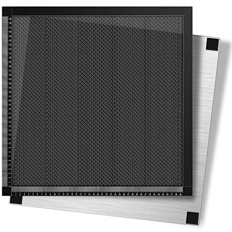 Honeycomb Working Table 17.32 x 17.32 x 0.87 inch Honeycomb Laser Bed with Aluminum Plate Fast Heat Dissipation and Table-Protecting Honeycomb FAHKNS