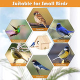 YUEPET 2Pcs Outdoor Bird Houses Transparent Wooden Bird House for Outside with Lanyard and Screws,Hanging Birdhouse Clearance for Finch Bluebird YUEPET