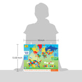 Imagimake Mapology United States & World Map Puzzle with Flags, Countries & Capitals | US Educational Toy for Kids 4-8 | Learn Geography Puzzle for Imagimake