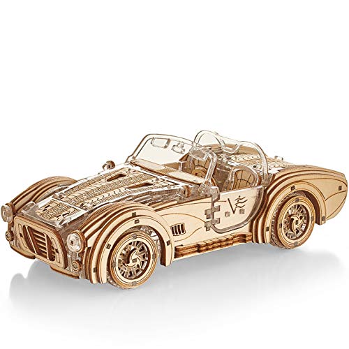 Speedster-V2 Veter Models Wooden 3D Puzzle for Adults DIY Plastic STEM Toys Hobby Gift Modelling Kit Mechanical Puzzles - WoodArtSupply