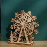 bennama 3D Wooden Puzzles Ferris Wheel Model Kits, Brainteaser and Puzzle for Christmas/Birthday,Gifts for Adults and Teens to Build Combination bennama