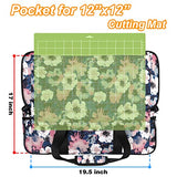 Double-Layer Carrying Case for Cricut Maker 3, Maker, Explore Air 2, Explore 3, Die Cut Machine, Water Resistant Carrying Bag with Cutting Mat YOREPEK
