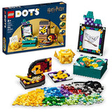 LEGO DOTS Hogwarts Desktop Kit 41811, DIY Harry Potter Back to School Accessories and Supplies, Desk Décor Items and Patch Sticker, Crafts Toys LEGO