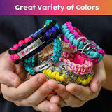 Paracord Bracelet Making Kit with Charms - Art & Craft Gift for Girls Age 8 9 10 11 12 & Teens 13 14 year old. Make Your Own Friendship & Fashion Glittery Garden