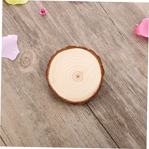 EXCEART 5pcs Wood Cutout Ornament Wood Ornament Wood Slices for Wedding Unfinished Wood Kit Circles Crafts Wedding Centerpiece Wood Shapes Pole Wrap EXCEART