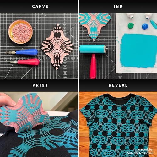 Speedball Fabric Block Printing Ink, 2.5-Ounce, Black Speedball