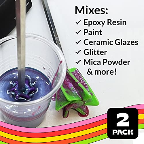 12 Pieces Paint Mixer Drill Attachment,Helix Paint Mixer Resin