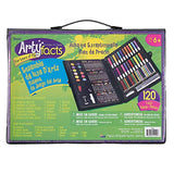 Darice 120-Piece Deluxe Art Set – Art Supplies for Drawing, Painting and More in a Plastic Case - Makes a Great Gift for Children and Adults Darice