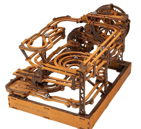 WOODEN.CITY Wooden Marble Run Kit - Marble Run Wood Model Kits to Build for Adults - Marble Run Wooden 3D Puzzles for Adults - Wood Marble Run 3D WOODEN.CITY