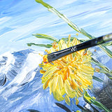 Nicpro 18 Colors Large Acrylic Paint Set, 8.45 fl oz./ 250 ml Artist Painting Supplies Bulk Non-Toxic For Multi Surface Canvas, Wood, Fabric, Nicpro