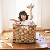 ibwaae Wooden Airplane Toys, Air Transport Vehicles Play Set, Wooden Pull Games, STEM Learning Gift Montessori Toy for Baby Toddler Boys Girls ibwaae