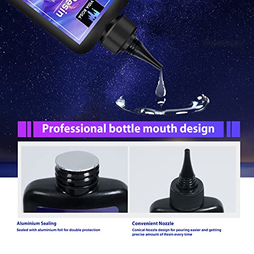 UV Resin 300g- VIDA ROSA Resin Crystal Clear Hard Ultraviolet Curing Epoxy Resin for Jewellry Making Art Pendants, Earrings, Necklaces, Bracelets, VidaRosa