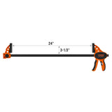 Jorgensen 24" One Hand Clamp/Spreader - 2-pack, Medium Duty, E-Z Hold Bar Clamps Set Jorgensen