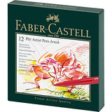 Faber-Castel Pitt Artist Brush Pens (12 Pack), Multicolor Faber-Castell