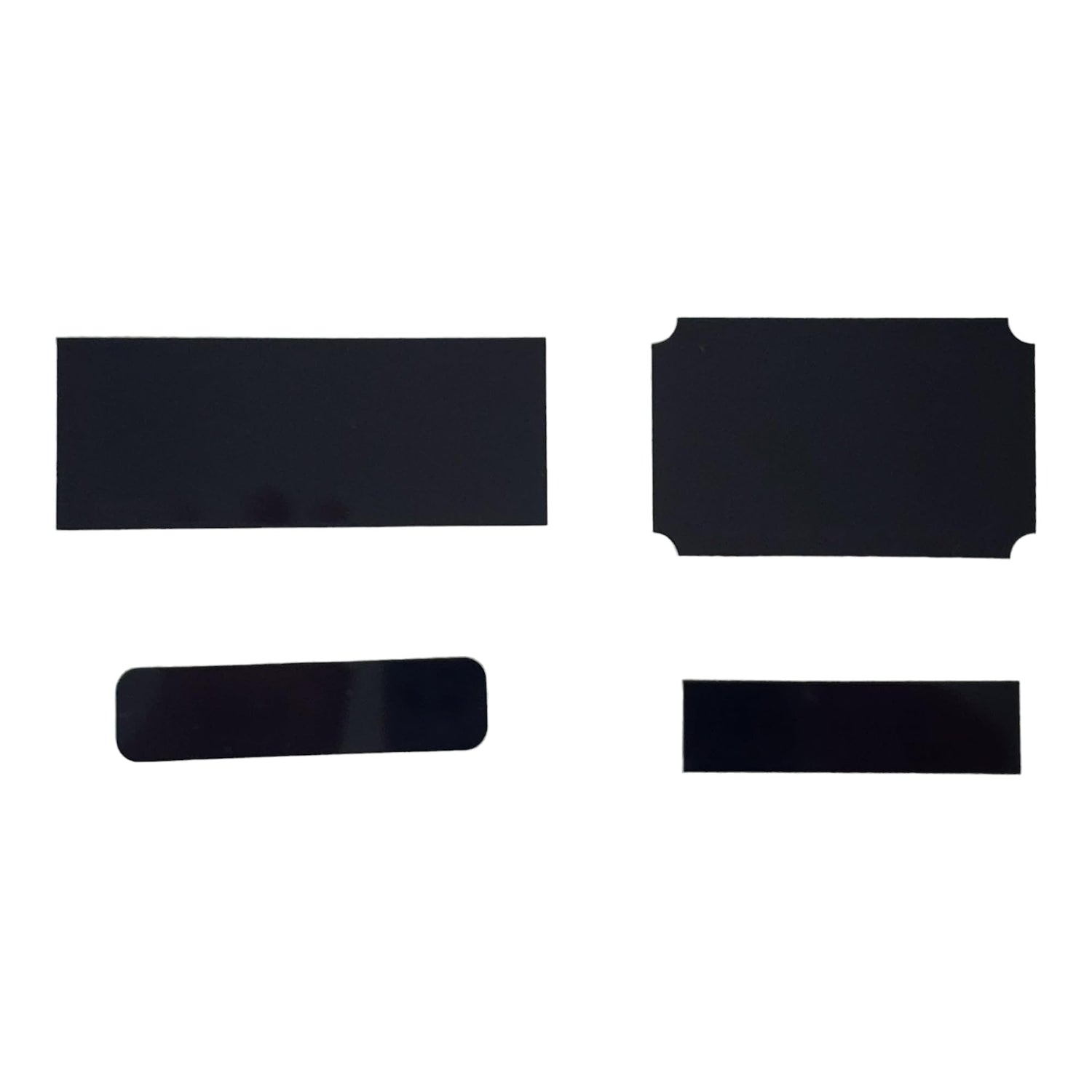 Laser Engraving Blanks CO2 Engravable Black Over Brass Plated Steel 15 Pieces Assorted Custom Engraving Plates