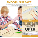 Kisangel 10pcs Hanging Decorative Plaque Unfinished Wood Sign Blank Wooden Plaque Wooden Slices Blank Hanging plaques Wood Decor Blank Wooden Signs Kisangel