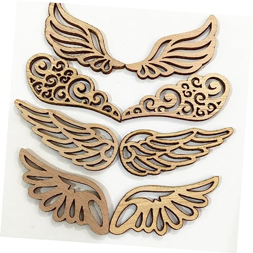 Abaodam 160 Pcs Unfinished Wooden Patches Round Wooden Discs DIY Unfinished Wood Unfinished Wood Patch Jewelry Mini Christmas Tree Topper Wooden Chip Abaodam