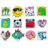 Hapinest DIY Mini Tile Fridge Magnet Arts and Crafts Kit Gifts for Kids Girls Boys Ages 8 9 10 11 12 13 Teen Years and Up Hapinest