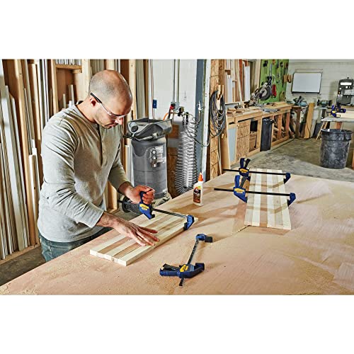 IRWIN QUICK-GRIP Bar Clamp, One-Handed, Micro, 4-1/4-Inch (1964746) , Yellow IRWIN