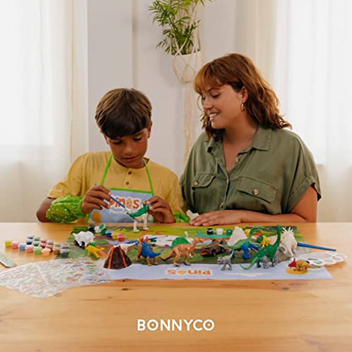 BONNYCO Dinosaur Toys for Kids Painting Kit 16 Figurines Kids Crafts Kits with Glow in The Dark, Toys & Gifts for Boys | Kids Toys 3 4 5 6 7 8 9 10 BONNYCO