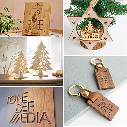 8 Pack 12 x 12x 1/4 Inch Baltic Birch Plywood 6mm Birch Wood Sheets Unfinished Wood Squares Wood Board for Painting, DIY Project, Wood Burning, Acrux7