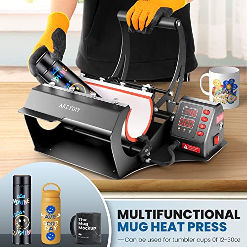 DREAMVAN Tumbler Heat Press Machine Mug Cup Press for 11oz-30oz Sublimation Ceramic Mugs Heat Transfer Tumbler for 12oz 15oz 18oz 20oz Straight DREAMVAN
