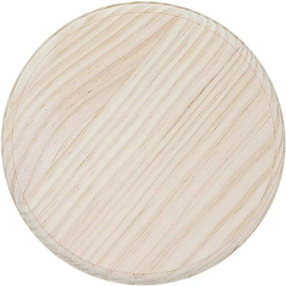 Bright Creations Unfinished Wood Round Plaques for DIY Crafts (2 Pack), 8 Inches