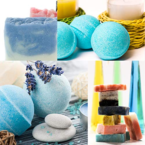 SEISSO Mica Powder - 3.5oz/100g Darker Blue Natural Epoxy Resin Dye Color Pigment Powder for Soap Making, Slime, Nail, Paint, Bath Bomb Colorant etc. SEISSO