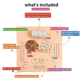 Incraftables Macrame Kits for Adults Beginners & Kids. Macrame Supplies with Natural Cotton Macrame Rope Cord, Wooden Sticks, Rings, Wood Beads, S Incraftables