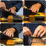 Mxfans Semicircle Wood Chisel Woodworking Carving Chisel Inner Edge Woodworking Gouge for Carpenter Wood Carving Hand Chisel Tool Pack of 4 Mxfans