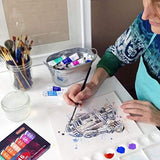 Shuttle Art Acrylic Paint Set, 16 x12ml Tubes Artist Quality Non Toxic Rich Pigments Colors Great for Kids Adults Professional Painting on Canvas Shuttle Art