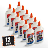Elmer's Liquid School Glue, Washable, 4 Ounces Each, 12 Count - Great for Making Slime Elmer's