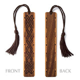 Celtic Knot Engraved Handmade Wooden Bookmark on Sapele Hardwood - Made in USA - Also Available Personalized Mitercraft