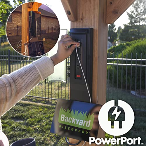 Backyard Discovery Arcadia 12 x 9.5 All Cedar Wooden Gazebo Pavilion with Hard Top Steel Slope Roof, Durable, Supports Snow Loads and Wind Speed, Rot Backyard Discovery