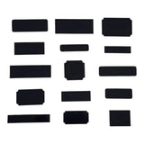 Laser Engraving Blanks CO2 Engravable Black Over Brass Plated Steel 15 Pieces Assorted Custom Engraving Plates