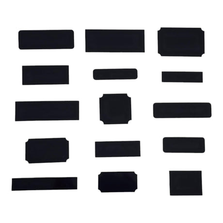 Laser Engraving Blanks CO2 Engravable Black Over Brass Plated Steel 15 Pieces Assorted Custom Engraving Plates