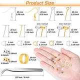 Hypoallergenic Earring Making Kit, Modacraft 2000Pcs Earring Making Supplies Kit with Earring Hooks, Earring Findings, Earring Posts, Earring Backs, Modacraft