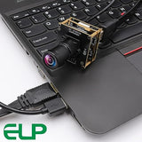 ELP 4K USB HDMI Camera Module Night Vision PC Camera Mini Lightburn Camera for Computer Monitor Simultaneously 2X Digital Zoom USB Security Camera ELP