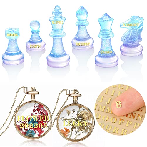 MIKIMIQI 12 Pcs Letter Resin Stickers Mini Alphabet Number Stickers for Resin Supplies, Alloy Self Adhesive Letters Stickers for Epoxy Resin Casting MIKIMIQI