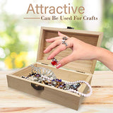 Upper Midland Products 8 Pk Wooden Boxes For Crafts, Unfinished Wood Boxes 5.875 In x 3.8 In x 2 in Upper Midland Products