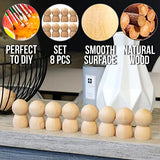 Unfinished Wooden Pegs Male 2.6'' Set 8 pcs - Wooden Peg Dolls Unfinished - Wooden Peg People Unfinished - Pegs Wooden Dolls for Painting - Wooden AEVVV