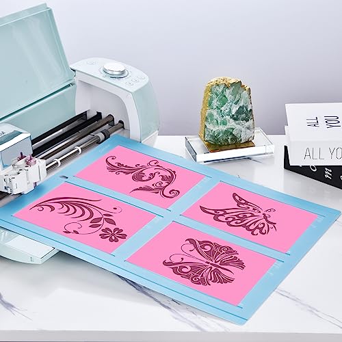 Card Mat 2x2 for Cricut Explore & Maker Series Crafting Machines, Non-Slip Craft Mat, Reusable Craft Cutting Mat, Create Four Cards Simultaneously Termooan