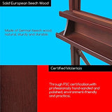 MEEDEN Large Studio Artist Easel, Holds Max Canvas 48", Solid Beech Wood H-Frame Easel with Large Storage Tray, Adjustable Art Paintng Easel, Studio MEEDEN